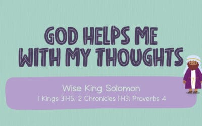 God helps me with my thoughts.