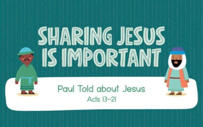 Sharing Jesus is important