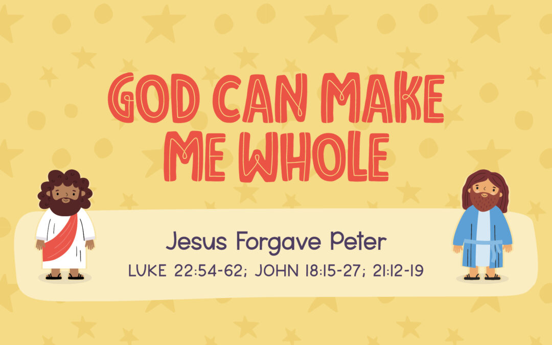 God can make me whole.